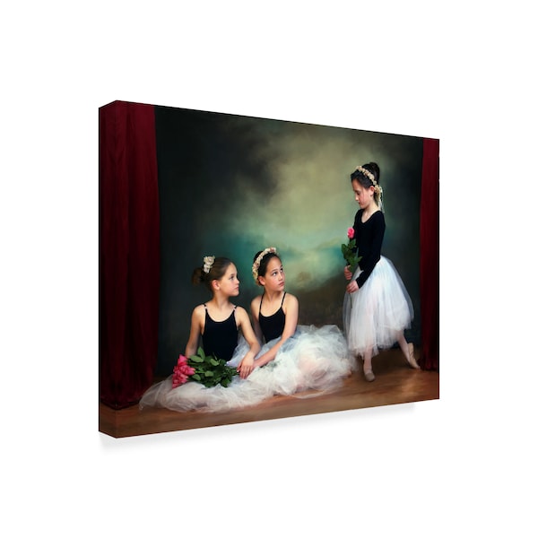 Sharon Forbes 'Three Ballerinas' Canvas Art,18x24